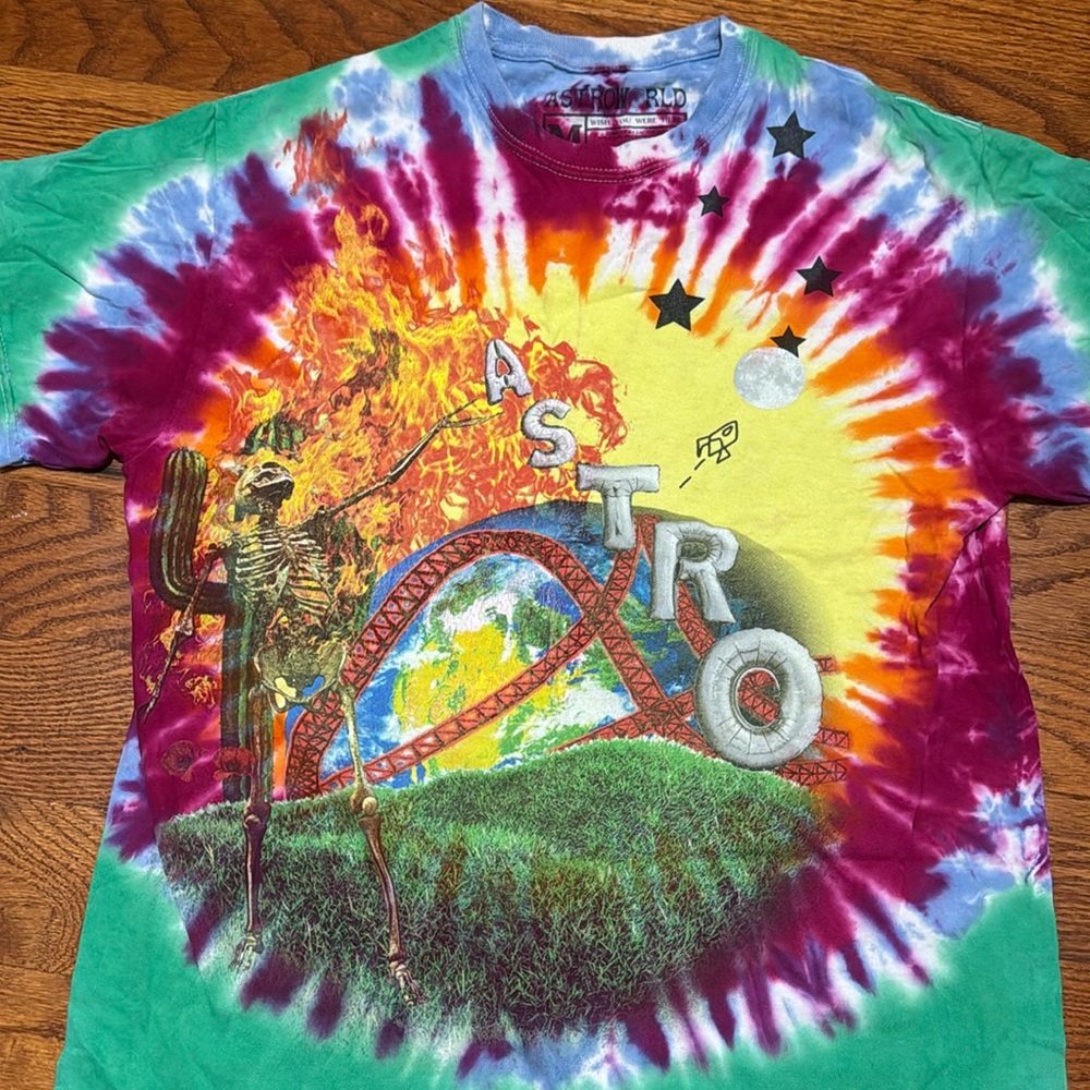 Astroworld Tye-Dye Shirt Festival Exclusive from Astroworld 2018